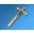 Krzyż drewniany jasny brąz na ścianę 21 cm Frez